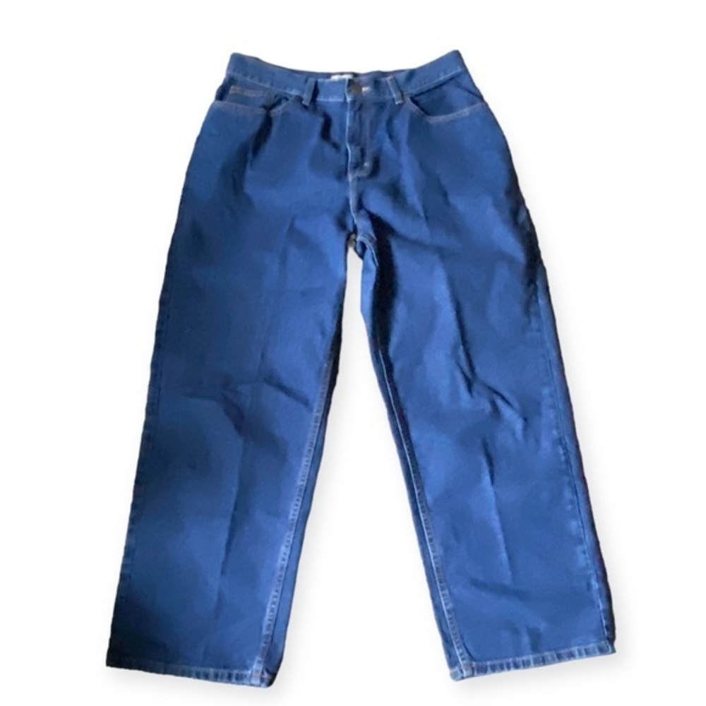 L.L. Bean Original Fit Jeans Women’s Size 14 Pet Denim Blue Dark Wash